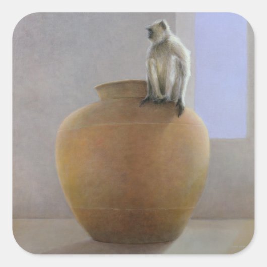 テンプルモンキー スクエアシール (正面)