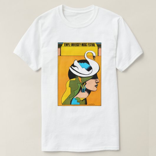 テンプルユニバーシティミュージックフェスティバル Tシャツ (デザイン正面)