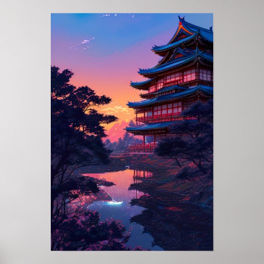 テンプルリフレクション、サンクチュアバイザレイク ポスター (正面)