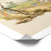 テンプル中国ののデザイン、c.1810 (ペンとインクと ポスター (角)