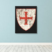 テンプル動揺してクロス キャンバスプリント (インサイチュ (ウッドフロア))