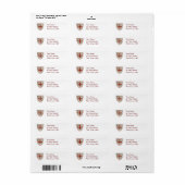 テンプル動揺してクロス ラベル (フルシート)