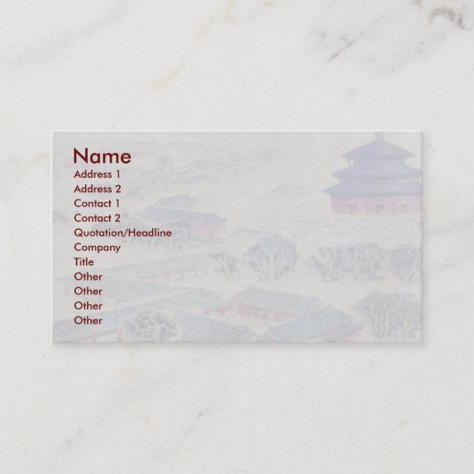 テンプル天国名刺 名刺 (正面)