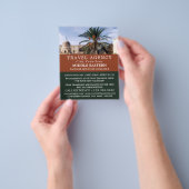 テンプル山,エルサレム,旅行代理店フライフライフライヤー チラシ (手)