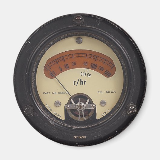 テンプル教授のラヨセオメーター磁石 マグネット (正面)