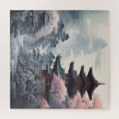 テンプル日本のピ伝統的ーニング ジグソーパズル (横)