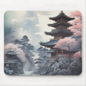 テンプル日本のピ伝統的ーニング マウスパッド (正面)