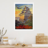 テンプル日本の付き航空輸送 ポスター (キッチン)