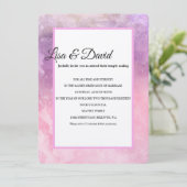 テンプル結婚ズ&披露宴招待状 – ピンクウォーターカラー 招待状 (スタンド正面)