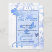 テンプル結婚ズ&披露宴招待状 – ブループオーニー 招待状 (正面/裏面)