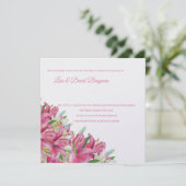 テンプル結婚式招待状披露宴カードリリー 招待状 (スタンド正面)