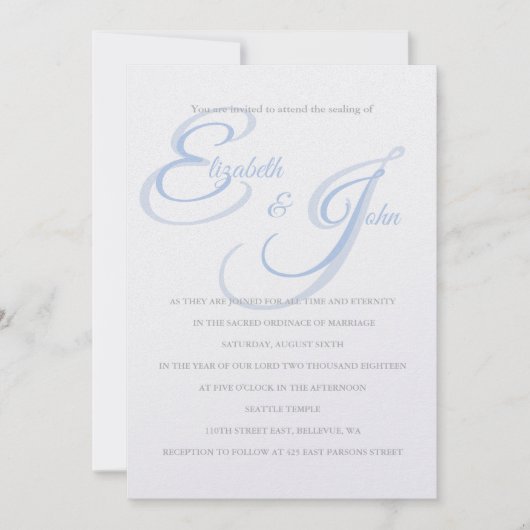 テンプル結婚式招待状 招待状 (正面)