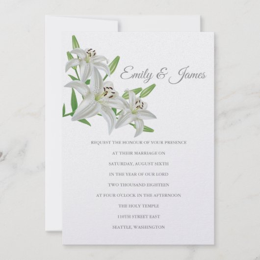 テンプル結婚式招待状 招待状 (正面)