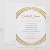 テンプル結婚式招待状 招待状 (正面/裏面)