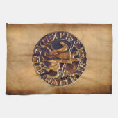 テンプル騎士団の中世の封印 キッチンタオル (横)