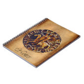 テンプル騎士団の中世の封印 ノートブック (左側)