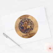テンプル騎士団の中世の封印 ラウンドシール (封筒)