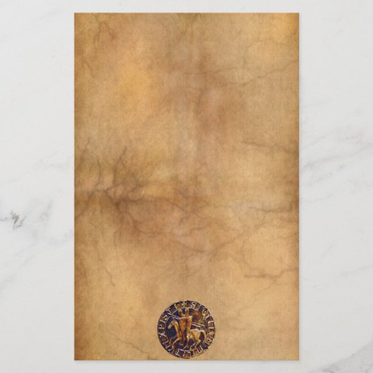 テンプル騎士団の中世の封印 便箋 (正面)