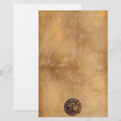 テンプル騎士団の中世の封印 便箋 (正面/裏面)