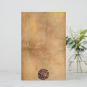 テンプル騎士団の中世の封印 便箋 (スタンド正面)