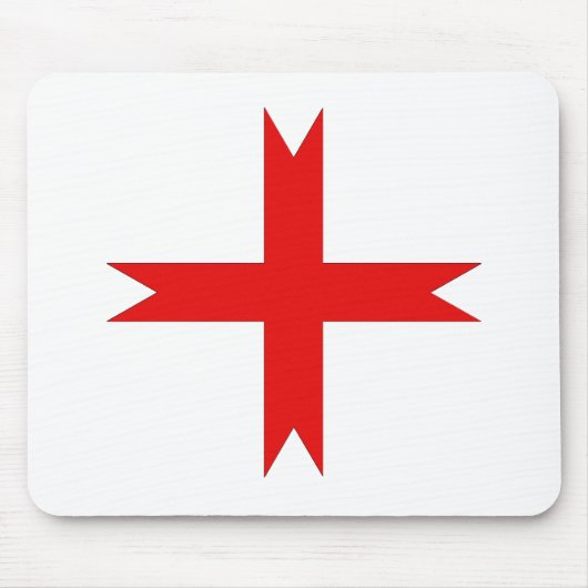 テンプル騎士団の中世クロス マウスパッド (正面)