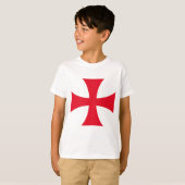 テンプル騎士団の十字架子供用Tシャツ Tシャツ (正面フル)