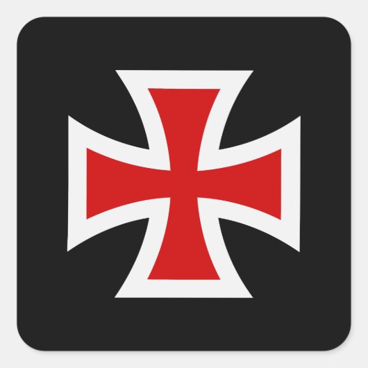 テンプル騎士団の十字架 スクエアシール (正面)