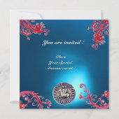 テンプル騎士団の紋章　サファイアブルー 招待状 (裏面)