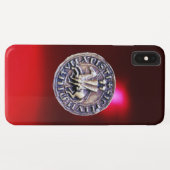 テンプル騎士団の赤いブルゴーニュの封印 Case-Mate iPhoneケース (裏面(横))