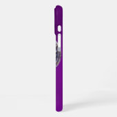 テンプル騎士団モノグラム 紫 iPhoneケース (左側面)