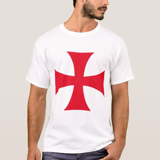 テンプル騎士団十字架 十字軍 キリスト教男子Tシャツ Tシャツ (正面)