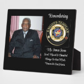 テンプル騎士団記念プレート フォトプラーク (側面)