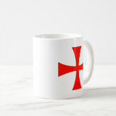 テンプル騎士団 赤十字 十字軍騎士 中世 コーヒー コーヒーマグカップ (正面右)