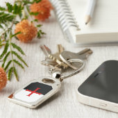 テンプル騎士道旗 キーホルダー (側面)