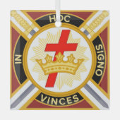 テンプル騎士 ガラスオーナメント (正面)