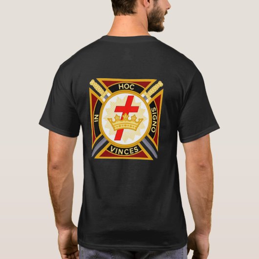 テンプル騎士 Tシャツ (裏面)