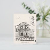 テンプル・オブ・ライタリー門ハノイVietnamペンインキ ポストカード (スタンド正面)