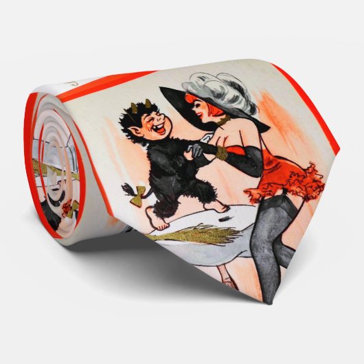 テンプレスヴィンテージクリスマスとハッピークランプス ネクタイ (ロール)