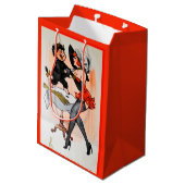 テンプレスヴィンテージクリスマスとハッピークランプス ミディアムペーパーバッグ (裏面アングル)