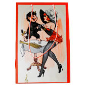 テンプレスヴィンテージクリスマスとハッピークランプス ミディアムペーパーバッグ (正面)