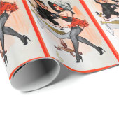 テンプレスヴィンテージクリスマスとハッピークランプス ラッピングペーパー (ロールコーナー)