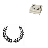 テンプレートあなたの名をオリンピックリースのアートスタンプ ラバースタンプ (押印)