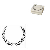 テンプレートあなたの名をオリンピックリースのアートスタンプ ラバースタンプ (押印)