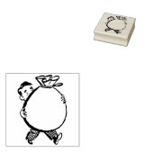 テンプレートあなたの名札を入れるバッグ ラバースタンプ (押印)