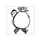 テンプレートあなたの名札を入れるバッグ ラバースタンプ (インプリント)