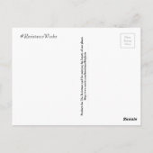 テンプレートが既に存在する状態のTrumpCare ポストカード (裏面)