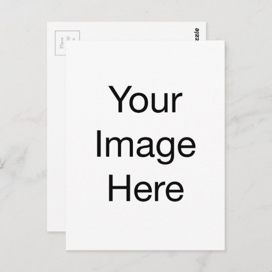 テンプレートが空白でテキストや写真、JPG画像を簡単に追加できて楽しい ポストカード (正面/裏面)