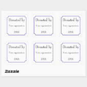 テンプレートによる寄付 スクエアシール (シート)