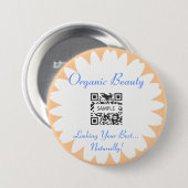 テンプレートのオーガニックな美しいにボタンをかけて下さい 缶バッジ (正面&裏面)