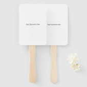 テンプレートのサイズを変更するテキストをここに挿入する， Whites Tra ハンドファン (正面&裏面)